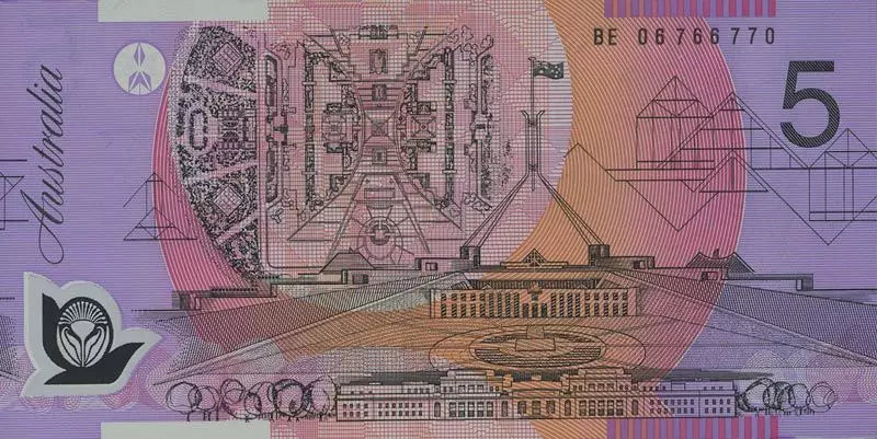 Billet de 5 dollars australiens Reine 2005-2008
