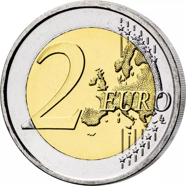 Pièce de 2 euros Grèce 150e anniversaire de Constantin Carathéodory 2023 avec application couleur