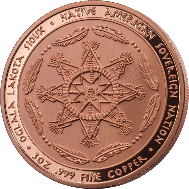 Pièce de 1 dollar Oglala-Lakota-Sioux - Héritage des Sioux - Danse du Soleil 2025