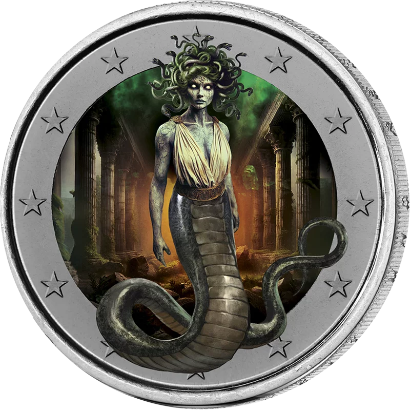 Édition Artiste 2 Euro Fantasy Medusa Phosphorescente