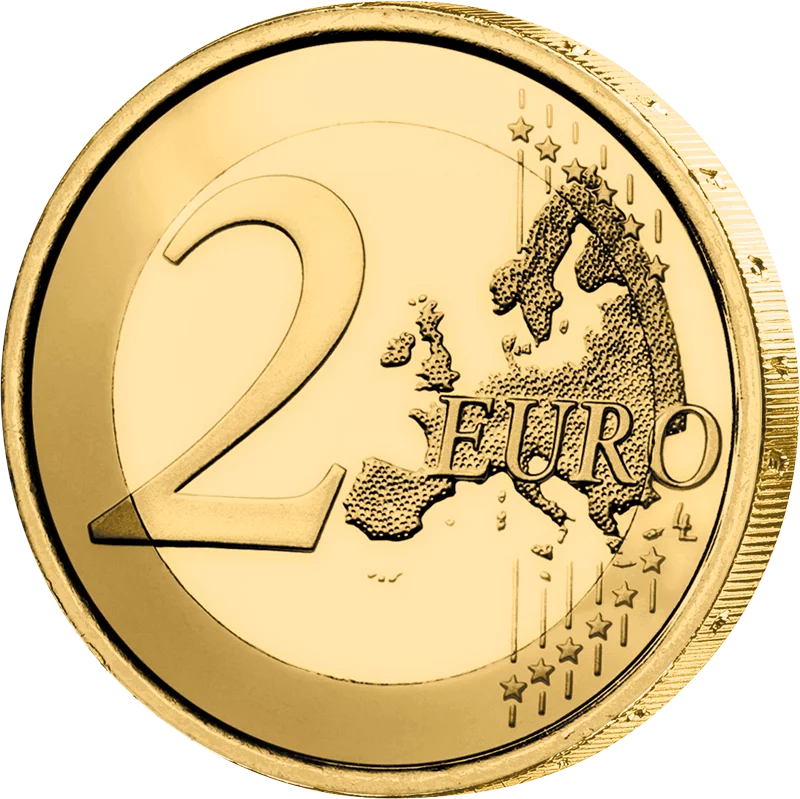 Pièce commémorative de 2 euros « Défense de la Lituanie 2025 », édition premium entièrement plaquée or
