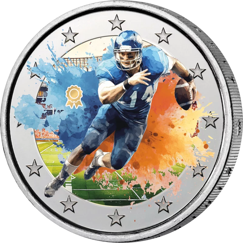 Édition Artiste 2 Euros Sport Football Américain