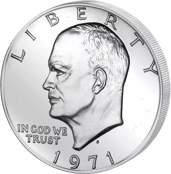 Pièce de 1 dollar américain Eisenhower, alunissage 1971-1974 (preuve)