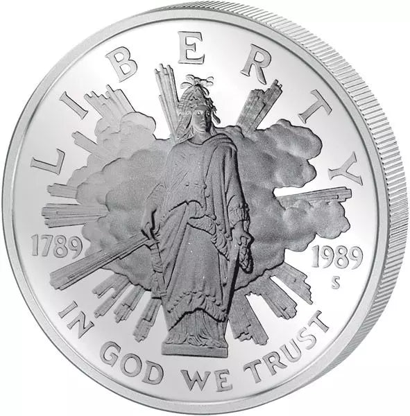 1 dollar américain, 200e anniversaire du Congrès, 1989