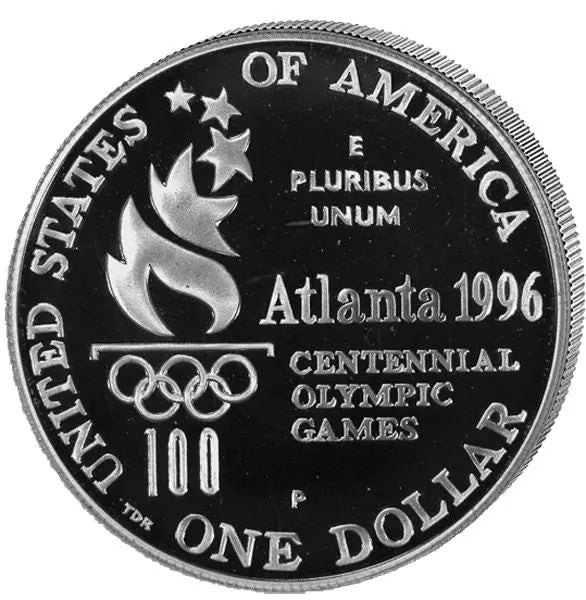 Billet de 1 dollar américain pour le saut en hauteur aux Jeux olympiques d'Atlanta de 1996