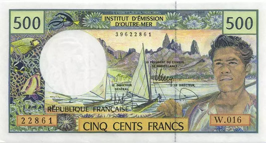 Billet de 500 francs Océanie Territoires du Pacifique 2012