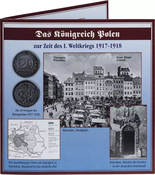 1 Fenig - Coffret 20 Fenigów Pologne 1917-1918