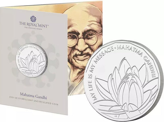 5 livres sterling Grande-Bretagne Mahatma Gandhi 2021