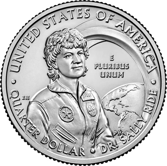 Pièce de 25 cents américains - Femme américaine - Dr. Sally Ride 2022