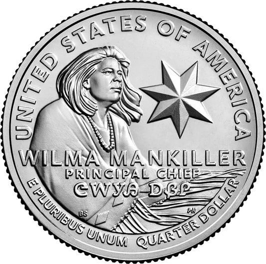 Pièce de 25 cents américains – Femme américaine Wilma Mankiller 2022