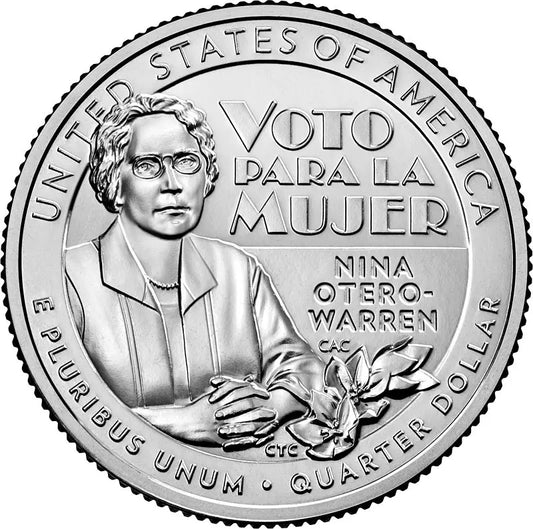 Pièce de 25 cents américains - Femme américaine - Nina Otero-Warren 2022