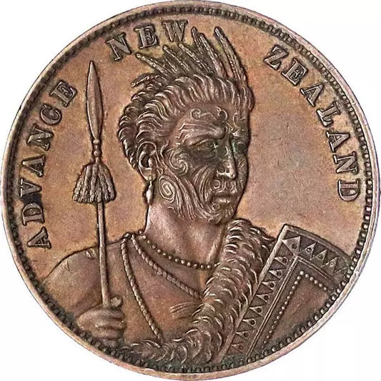 Jeton d'un penny néo-zélandais Milner 1881