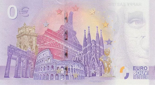 Ensemble de 4 billets de 0 euro du Musée océanographique de Monaco