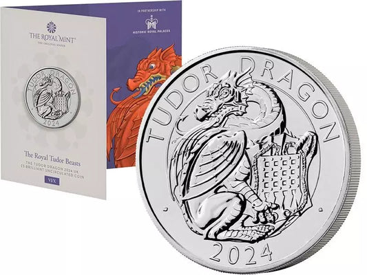 5 livres sterling Grande-Bretagne Bêtes Tudor - Dragon 2024