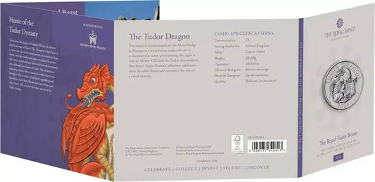 5 livres sterling Grande-Bretagne Bêtes Tudor - Dragon 2024