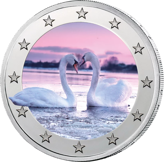 Cygnes de l'édition artiste à 2 euros