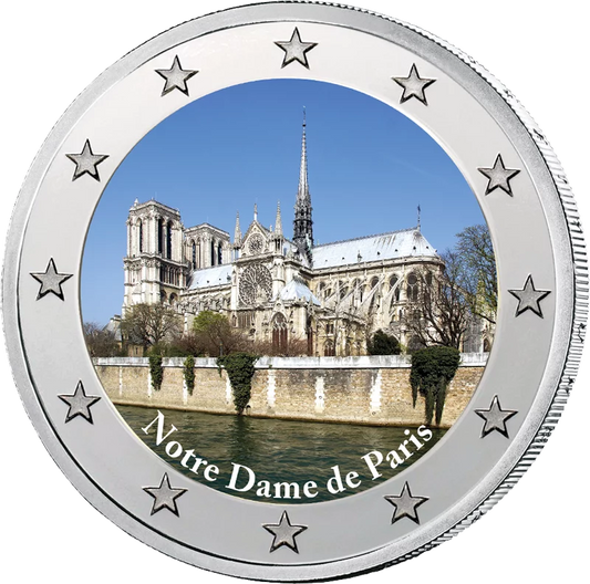 2 euros édition d'artiste Notre Dame Paris