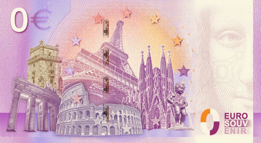 Billet de 0 euro Espagne Sagrada Familia Barcelone 2024