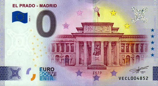 Billet de 0 euro Espagne El Prado - Madrid 2024