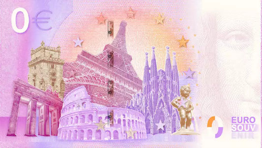 Billet Noble Max & Moritz Les Poulets Découverts + Billet de 0 Euro Max & Moritz