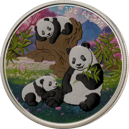 10 yuans Sélection Panda Premium Chine 2025 avec application de couleur