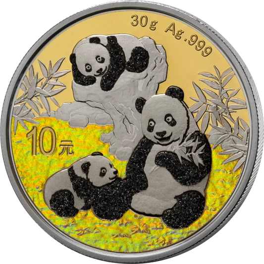 Billet de 10 yuans de la sélection premium Panda 2025 de Chine avec hologramme doré