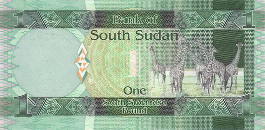 Billet de 1 livre Soudan du Sud John Garang de Mabior 2011