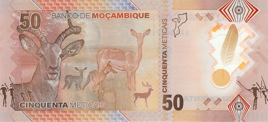 Série de 3 billets de 50, 100 et 200 Meticais Mozambique Samora Moisés Machel 2024