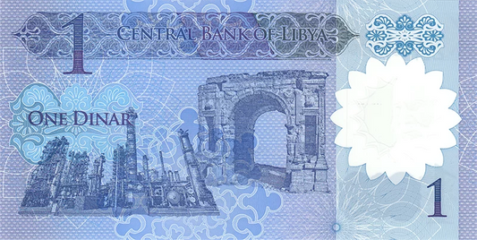 Lot de 3 billets de 1 dinar libyen de 2004, 2013 et 2019