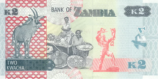 Lot de 4 billets de banque zambiens 2015-2022