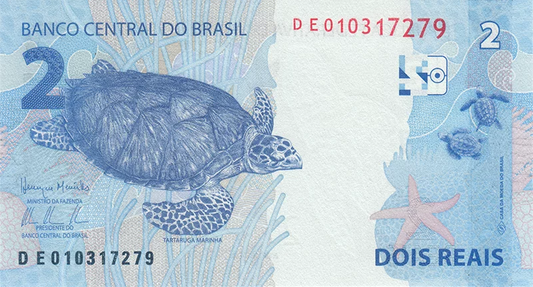 Lot de 4 billets de banque brésiliennes 2012-2024