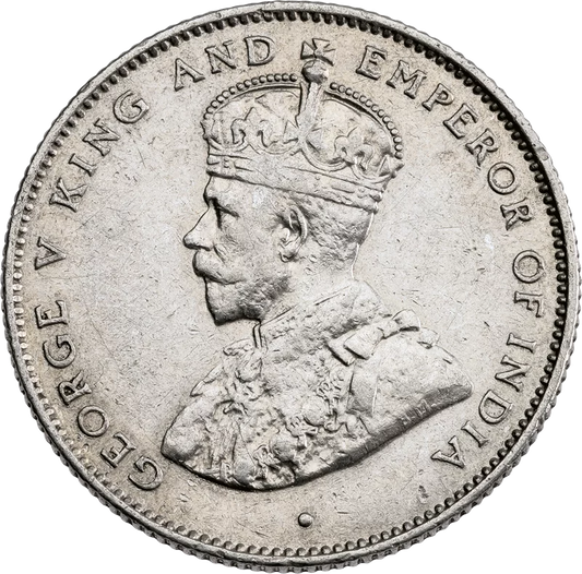 Pièce de 50 cents de Ceylan, roi George V, 1919-1929