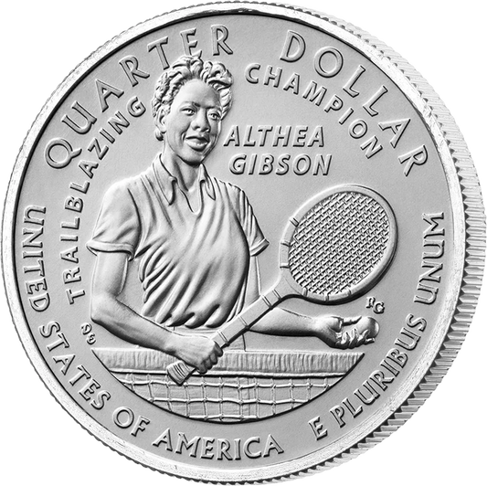 Pièce de 25 cents américains - Femme américaine Althea Gibson 2025