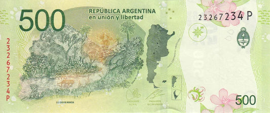 Lot de 2 billets de banque argentins 2016/2017