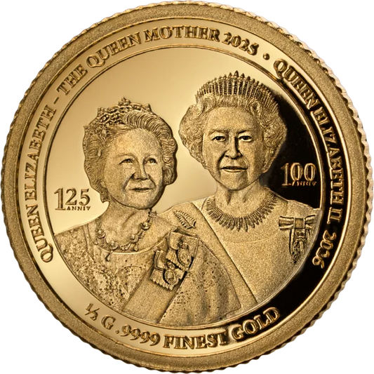 200 dalasis Gambie 125e anniversaire de la Reine Mère + 100e anniversaire de la Reine Elizabeth II 2026