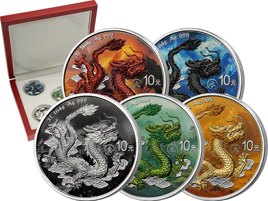 Collection Wu Xing Dragon 2025 (5 x 10 yuans)