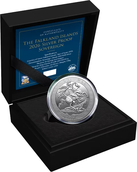 1 Souverain des Îles Falkland, Argent, Belle Épreuve, 2026