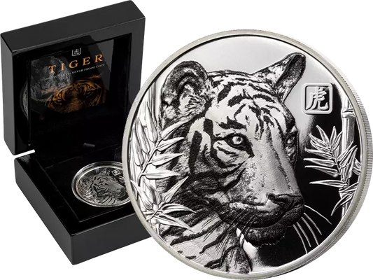1 Dollar Nioué Tigre Blanc 2022
