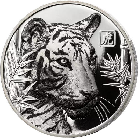 1 Dollar Nioué Tigre Blanc 2022