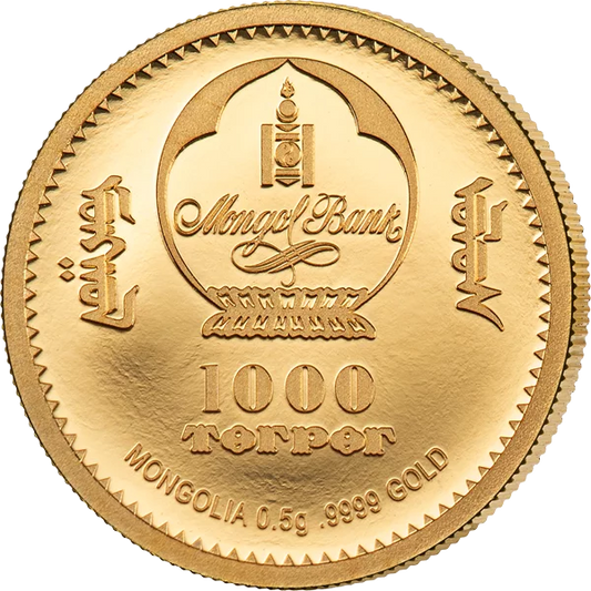 1,000 Togrog Mongolie Chinggis Khaan 2026
