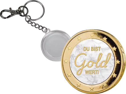 Édition Premium 2 € « Vous valez votre pesant d'or » avec porte-clés