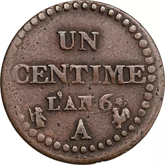 1 centime France Première République 1797-1799