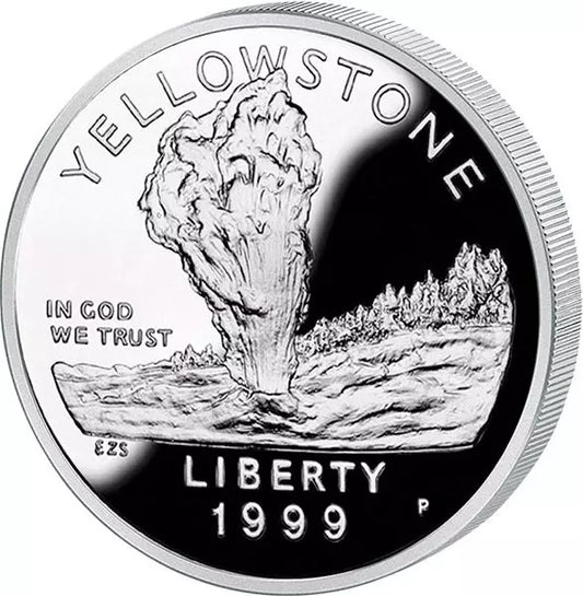 1 dollar américain Parc national de Yellowstone 1999