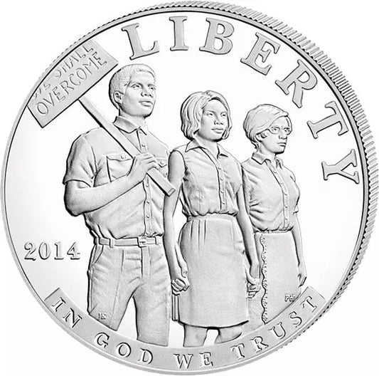 1 dollar américain et les droits civiques de 1964 à 2014