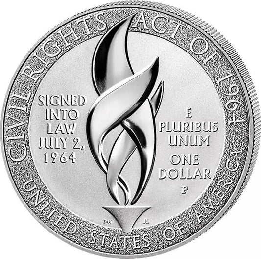 1 dollar américain et les droits civiques de 1964 à 2014