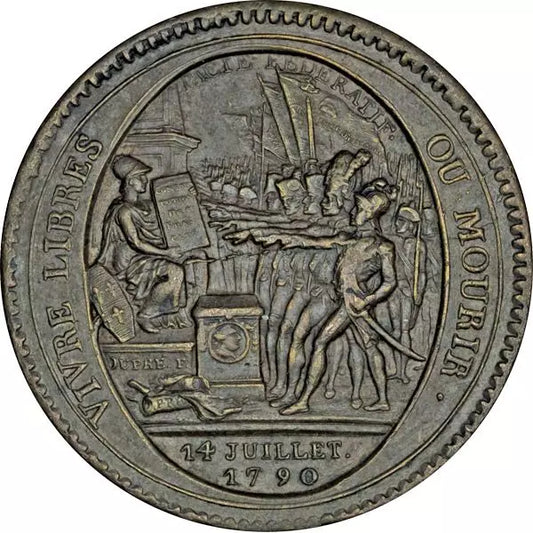 Cinq sols France Révolution française 1792