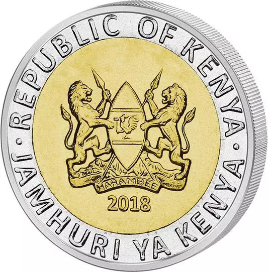 Coffret de pièces de 1 à 20 shillings du Kenya 2018